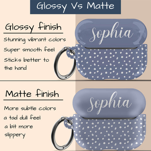 Speckled Polka Dots Custom Name AirPods Case